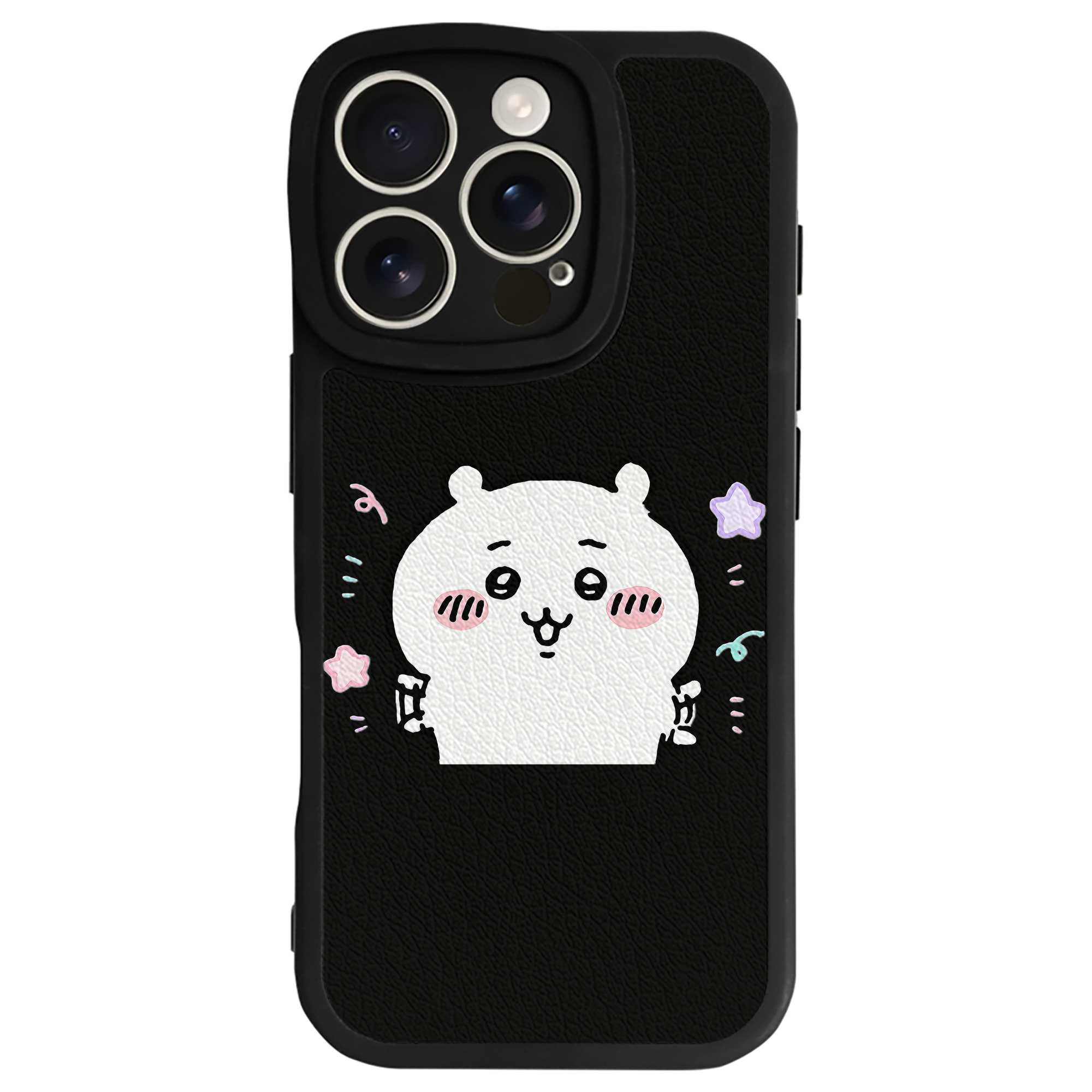 （画像用） ちいかわ ちいかわ Chii-kawa chiikawa 【iPhone 16シリーズ対応】シリコンスマホケース（レザー調） 材質：シリコン